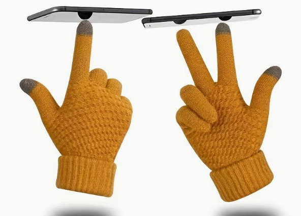 Rękawiczki zimowe - żółte